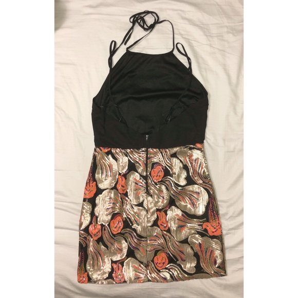 Sequin Dress Black & Multicolor (worn once) - Picture 3 of 4